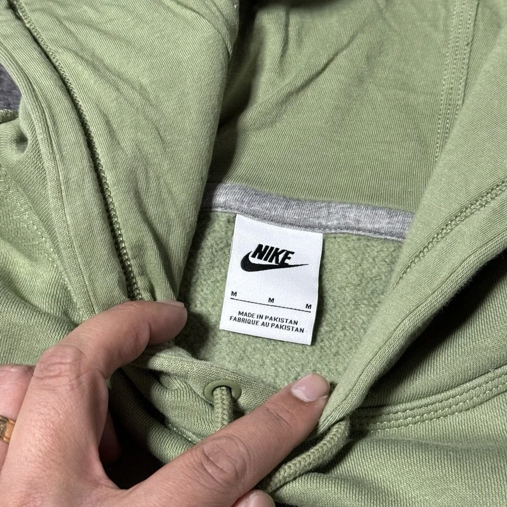 Nike Mens Hoodie Pullover Green 611457-386‎ Sports Outdoor Casual Size M